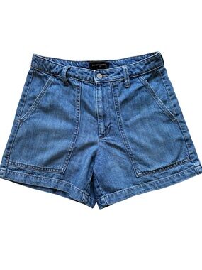 Banana Republic Women's Blue Denim High Rise Utility Jean Shorts Size 4 / 27